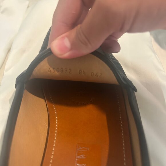 Gucci Mens Loafers w/ Horsebit and Web Stripe *Black with Web Stripe* main image 6